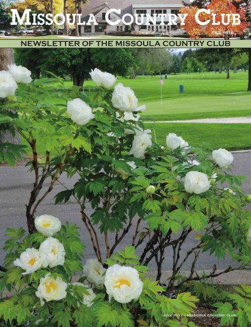 July 2011 MCC Newsletter - Missoula Country Club