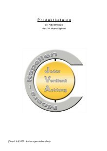 Produktkatalog Der Arbeitstherapie Justizvollzugsanstalt Moers