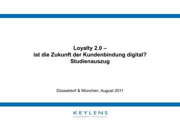 Loyalty 2.0: ist die Zukunft der Kundenbindung digital - KEYLENS ...