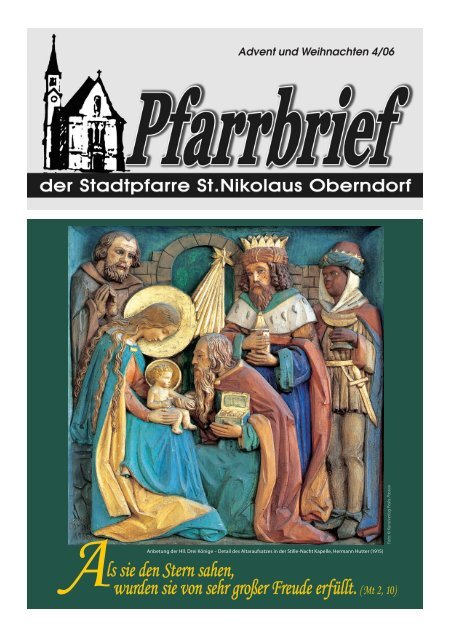 Pfarrbrief 2006 - 04: Advent Weihnachten - Pfarre Oberndorf an der ...