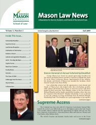 Mason Law News - George Mason University School of Law
