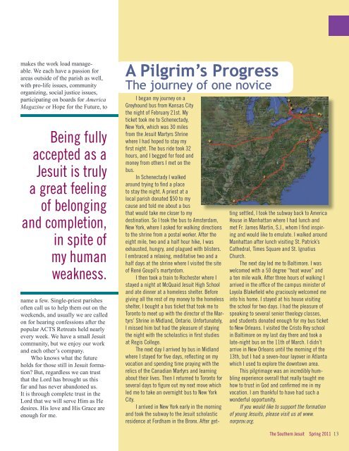 Jesuit magazine (4-11).indd - The New Orleans Province of the ...