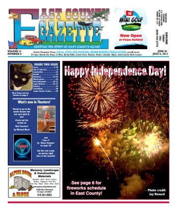 Happy Independence Day! - East County Gazette