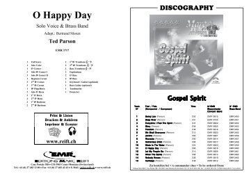 O Happy Day - Editions Marc Reift