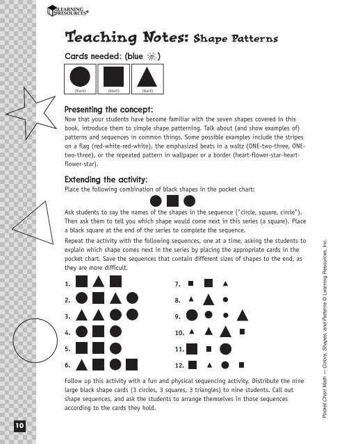 Learning Resources Magnetic Pocket Chart Squares