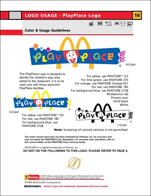 McDonald's - Logo Spec Guide