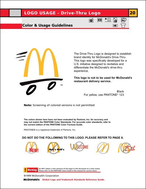 McDonald's - Logo Spec Guide