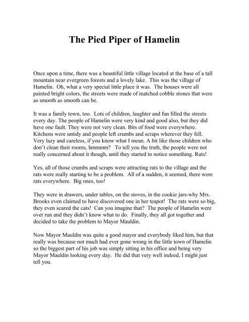 The Pied Piper of Hamelin - The Reading Room