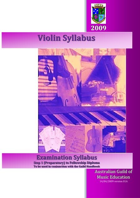 Violin Syllabus Examination Syllabus - Australian Guild of Music ...