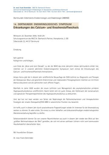 Erkrankungen des Calcium- und Knochenstoffwechsels - Labmed.de