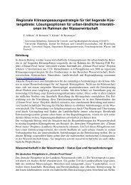 Regionale Klimaanpassungsstrategie für tief liegende Küs - acqua alta