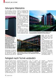 Gelungener Materialmix Farbigkeit macht Technik ... - Fassade