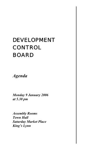 Agenda - pdf - Borough Council of King's Lynn & West Norfolk