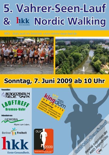 Flyer vom 5. Vahrer-Seen-Lauf