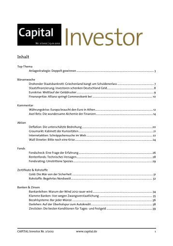 CAPITAL Investor Nr. 2/2012