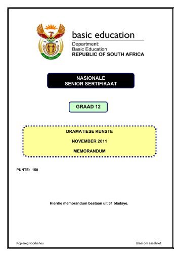 NASIONALE SENIOR SERTIFIKAAT GRAAD 12 GRAAD 12