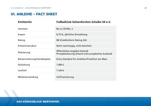 Investorenpräsentation - FC Schalke 04