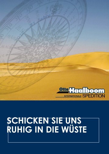 Afrika-Broschüre - Otto Haalboom Internationale Spedition