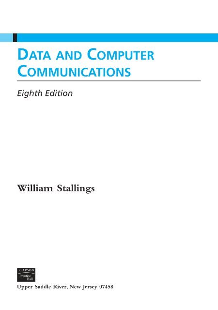 DATA AND COMPUTER COMMUNICATIONS Eighth Edition William