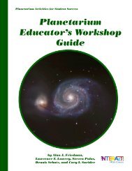 Planetarium Educator's Workshop Guide - Lawrence Hall of Science