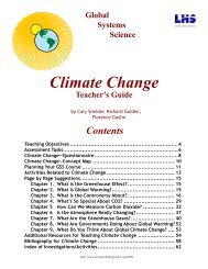 Climate Change Teacher's Guide - Lawrence Hall of Science