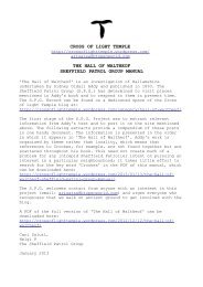 The Hall of Waltheof SPG Manual - Get a Free Blog