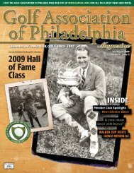 2009 Hall of Fame Class - The Golf Association of Philadelphia