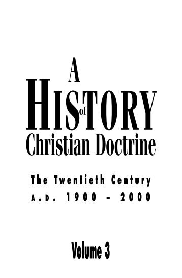 A History of Christian Doctrine #3 - Online Christian Library