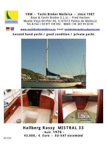 Hallberg Rassy MISTRAL 33
