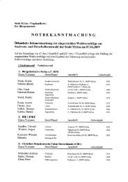 NOTBEKANNTMACHUNG - Mylau