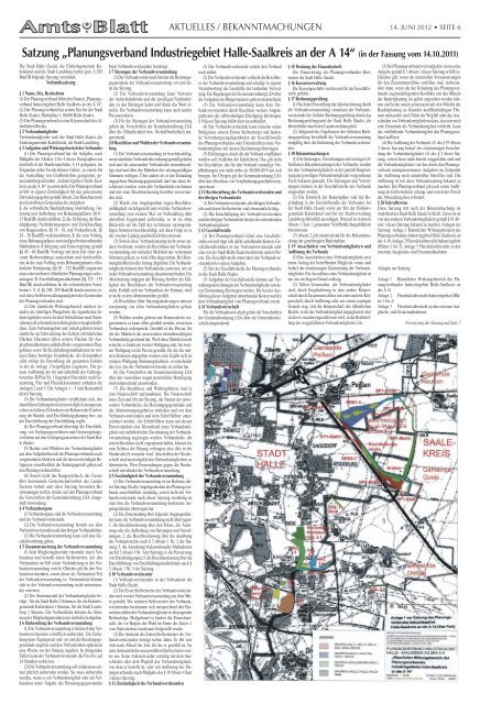 Amtsblatt Nr. 11 vom 14.06.2012 - Saale - Stadt Halle (Saale)