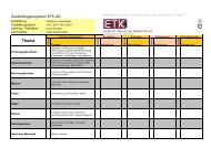 Thema - ETK :: Elektro-Tableau Kalbermatter AG