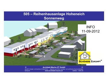 505 – Reihenhausanlage Hoheneich Sonnenweg - Marktgemeinde ...