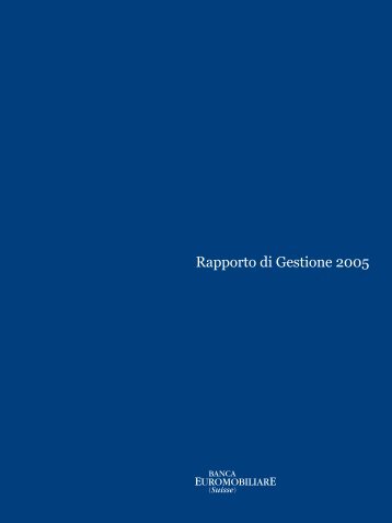 Rapporto di Gestione 2005 - Banca Euromobiliare (Suisse)