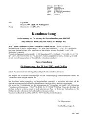 Kundmachung - Ansfelden