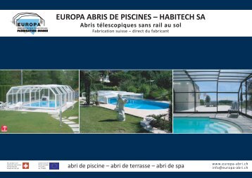 EUROPA ABRIS DE PISCINES – HABITECH SA - Abri de piscine