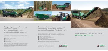 Waste wood and green waste shredders SD 1600 A / SD 1600 XL ...