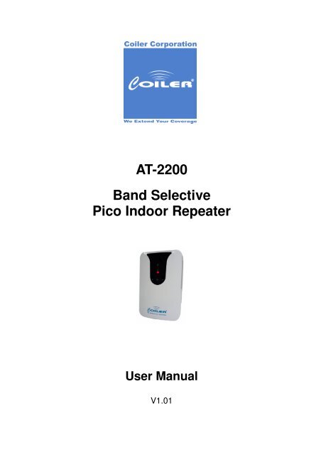 AT-2200 Band Selective Pico Indoor Repeater User Manual