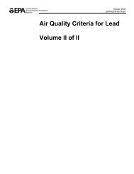 Air Quality Criteria for Lead Volume II of II - (NEPIS)(EPA) - US ...