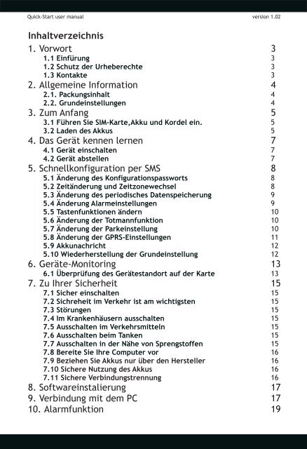 GH3000 User manual Deutsch v1.02 - Haider Telekom die GSM ...