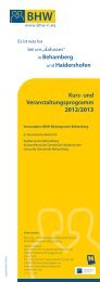 in Behamberg und Haidershofen Kurs- und ... - Lernende Gemeinde