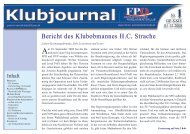 Bericht des Klubobmannes HC Strache - Freiheitlicher Parlamentsklub