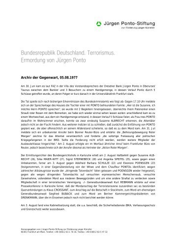 Archiv der Gegenwart (PDF: 46 KB) - Jürgen Ponto-Stiftung