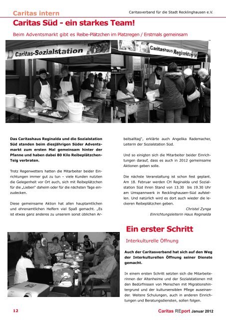 Ausgabe 1 2012 - Caritasverband für die Stadt Recklinghausen e.V.