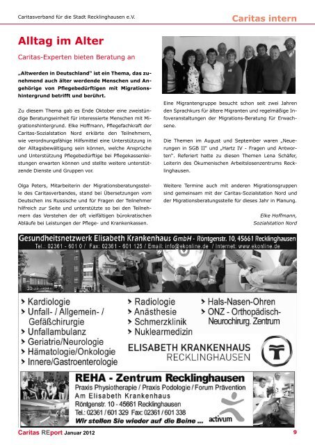 Ausgabe 1 2012 - Caritasverband für die Stadt Recklinghausen e.V.