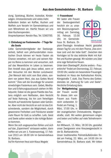 Gemeindebrief - Katholische Kirchengemeinde Heilig Kreuz ...