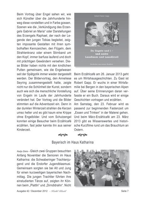 Ausgabe 42 - Dezember 2012 - Katharinenheim