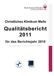 Qualitätsbericht 2011 für das Berichtsjahr 2010 - Niels-Stensen ...