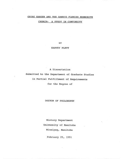 A Dissertation In Partial Fulfillment Of Requirements For The Degree