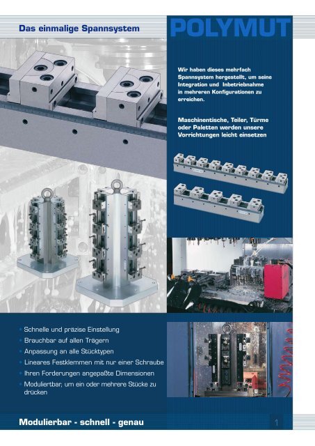 POLYMUT Das einmalige Spannsystem